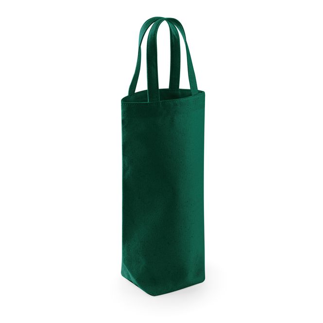 Hovedbilde W620 Fairtrade Cotton Bottle Bag Bottle Green