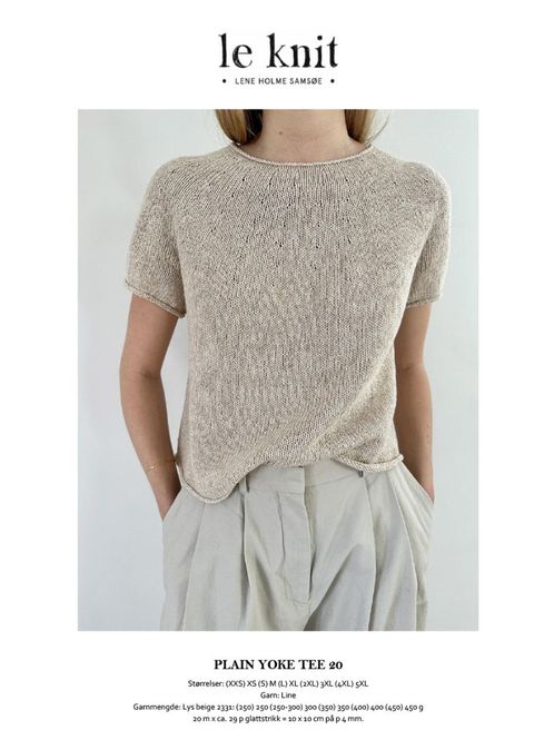 Hovedbilde Le Knit Plain Yoke Tee 20 - LHS041