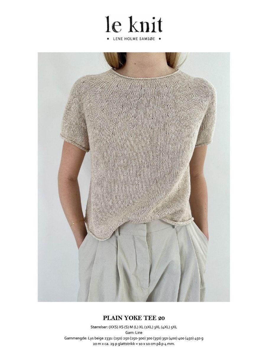 Le Knit Plain Yoke Tee 20 - LHS041
