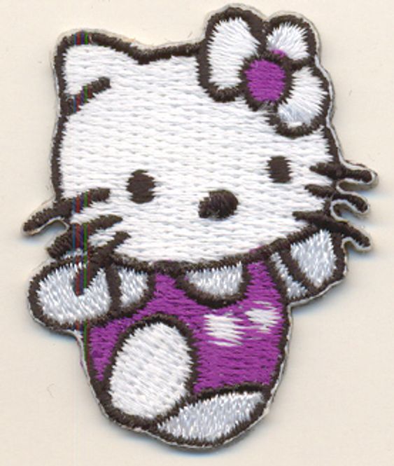 Hovedbilde Kitty 40x30mm brodert (selvklebende) (3o8)