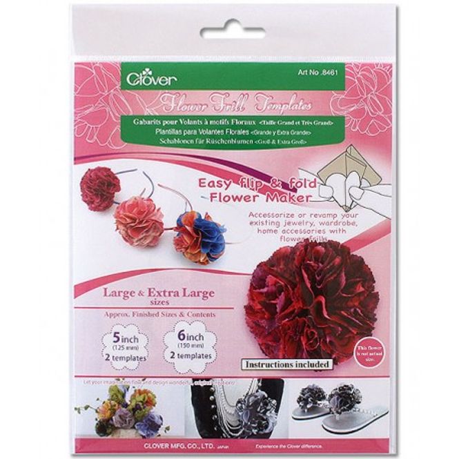 Hovedbilde Clover Flower Frill Template 8461