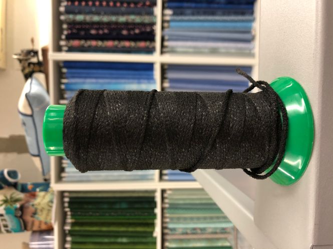 Hovedbilde Rund Elastikk 2mm bløt til munnbind svart 100 meter