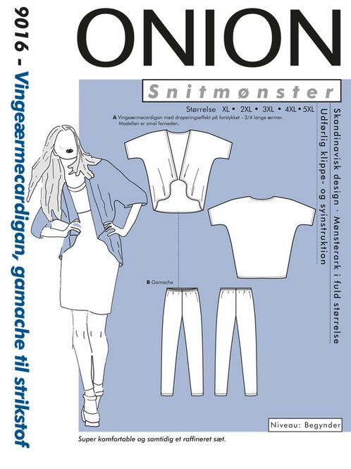 Hovedbilde ONION PLUS, CARDIGAN M FLAGGERMUSERMER OG TIGHTS 9016