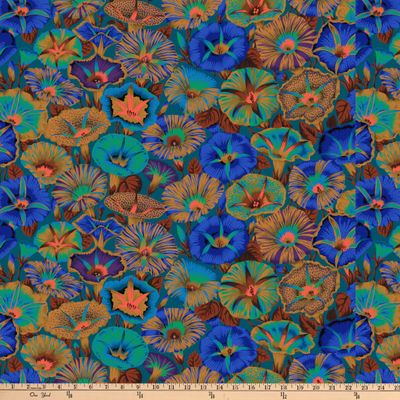 Kaffe Fassett Variegated Morning Glory, PWPJ098.BLUE