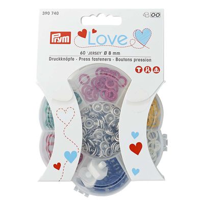 Prym Love 60 stk Jersey trykknapper 8mm 390740