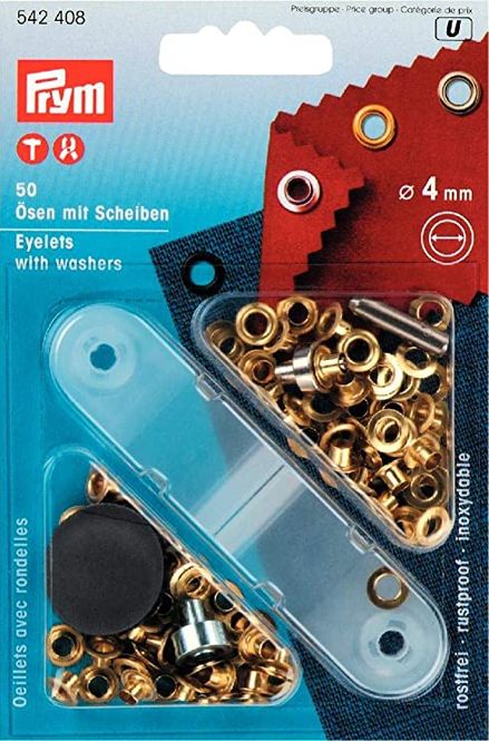 Hovedbilde Prym Maljer, 4mm, 50stk, messing, 542408
