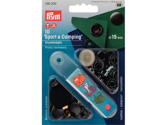 Hovedbilde Prym Sport&Camp Trykknapper Sort, 390200