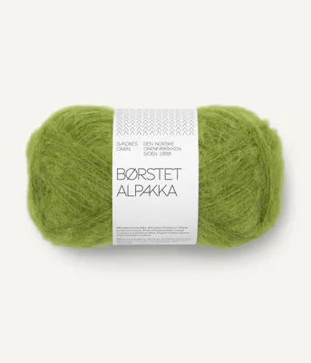Børstet Alpakka Matcha 9564