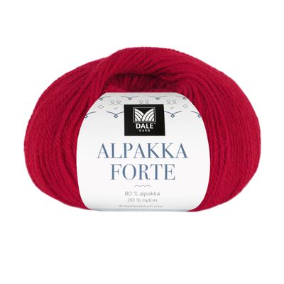Alpakka Forte - Dyp rød Frg: 739