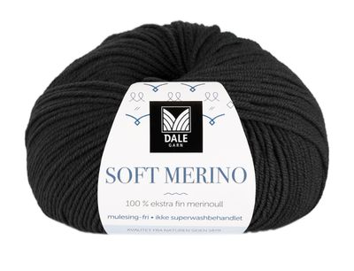 Soft Merino - Svart Frg: 3023