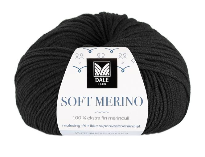 Hovedbilde Soft Merino - Svart Frg: 3023