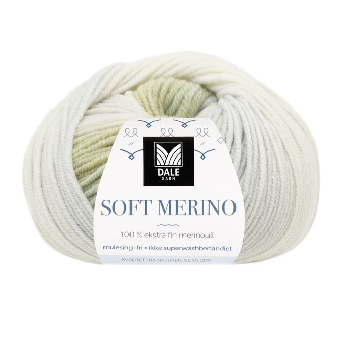 Hovedbilde Soft Merino - Mint print Frg: 3043