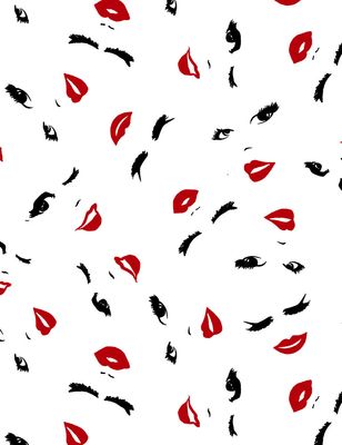 TOSSED WOMENS EYES AND LIPS