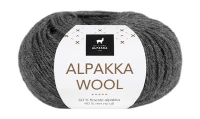 Alpakka Wool - Mørk grå melert Frg: 503