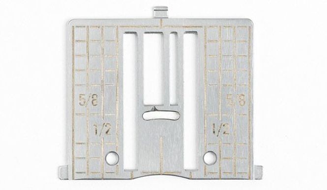 Hovedbilde (j12) Husqvarna standard sikksakkstingplate med tommemarkeringer