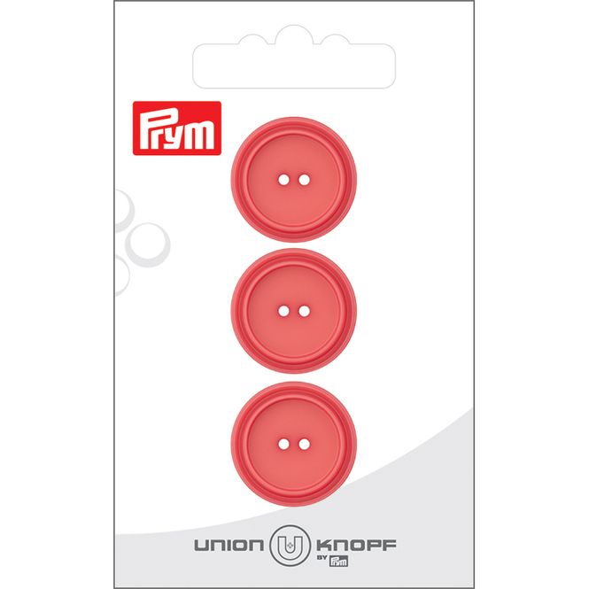 Hovedbilde Prym Knapper 453905 - 2-hull 20mm 52 Rosa - 3stk
