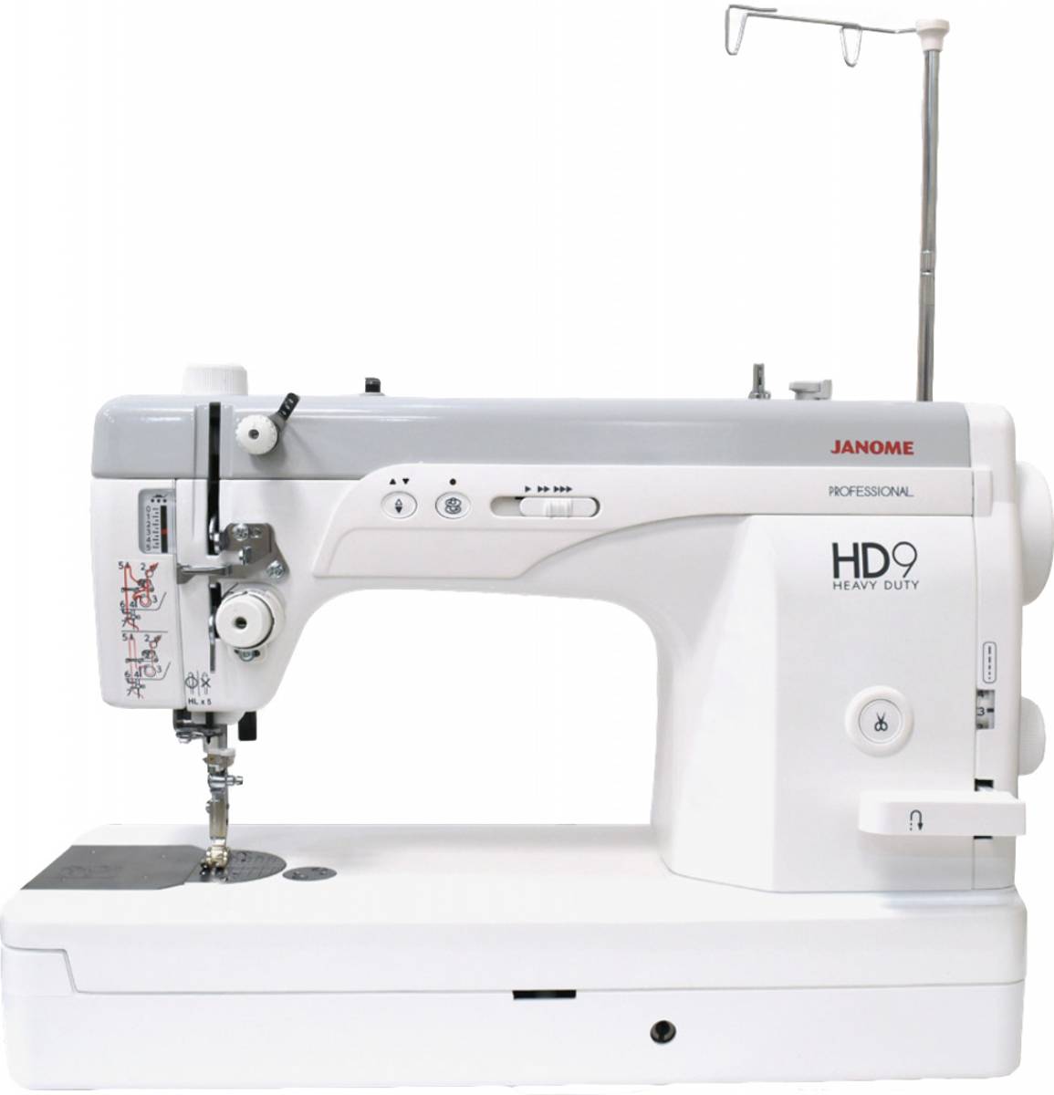 Janome HD9 rettsømsymaskin mekanisk m/sybrett