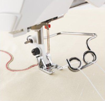 (3J15) Husqvarna TWIN GIMPING FOOT WITH GUIDE