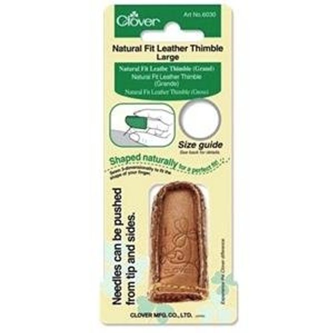 Hovedbilde Clover fingerbøl lær L 6030