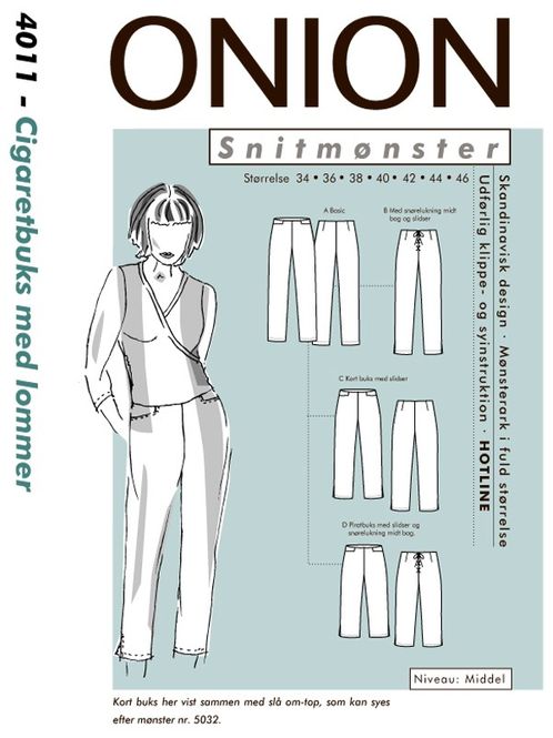 Hovedbilde ONION SIGARETTBUKSE M. LOMMER 4011