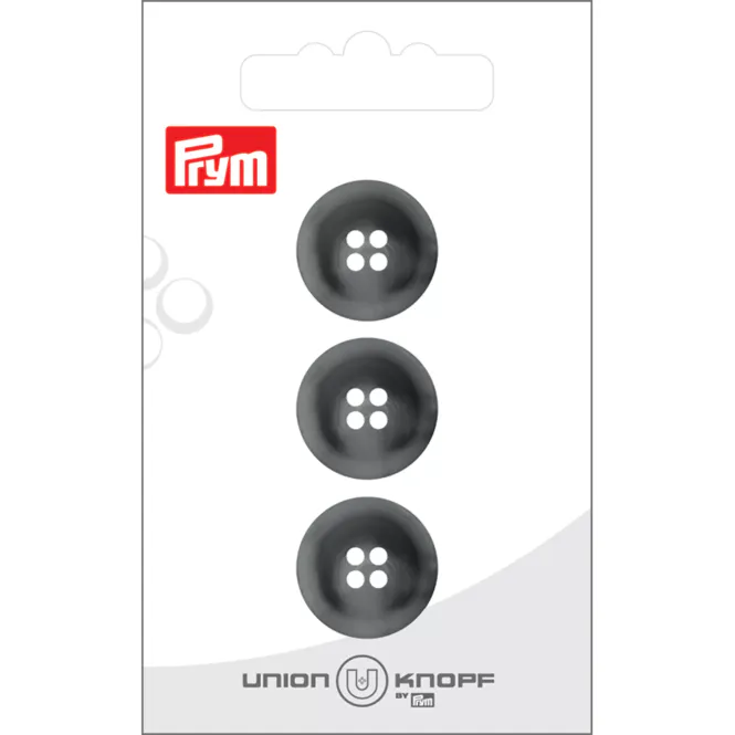 Hovedbilde Prym Knapper 451992 - 4-hull 18mm 76 Medium grå - 3stk
