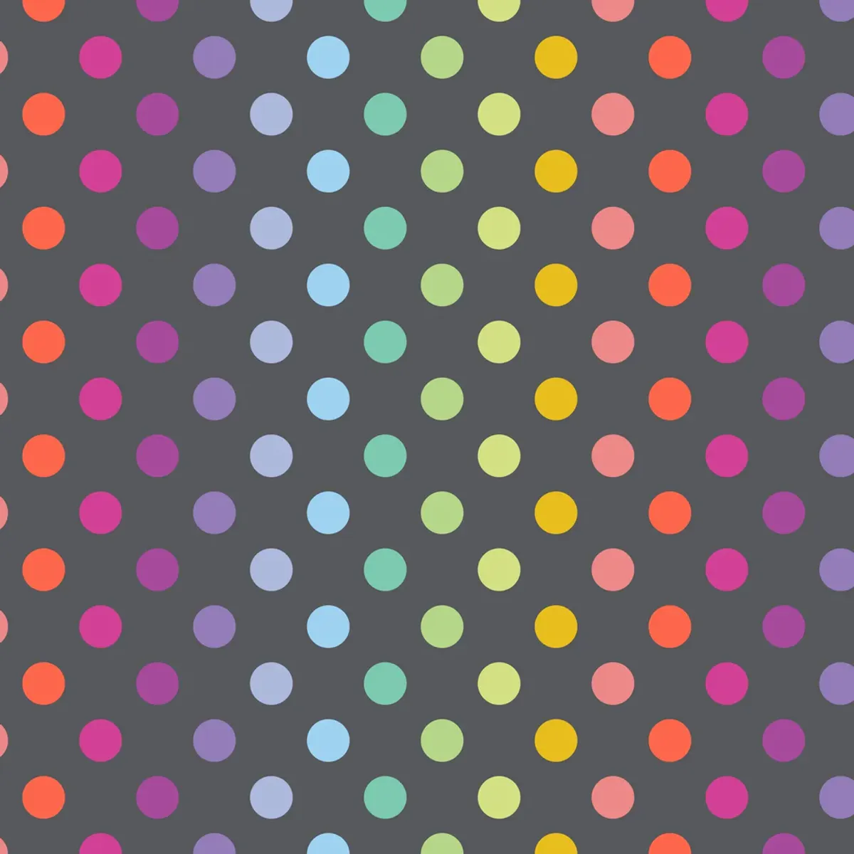 Tula Pink TRUE COLORS - DISCO POMS - CARBON