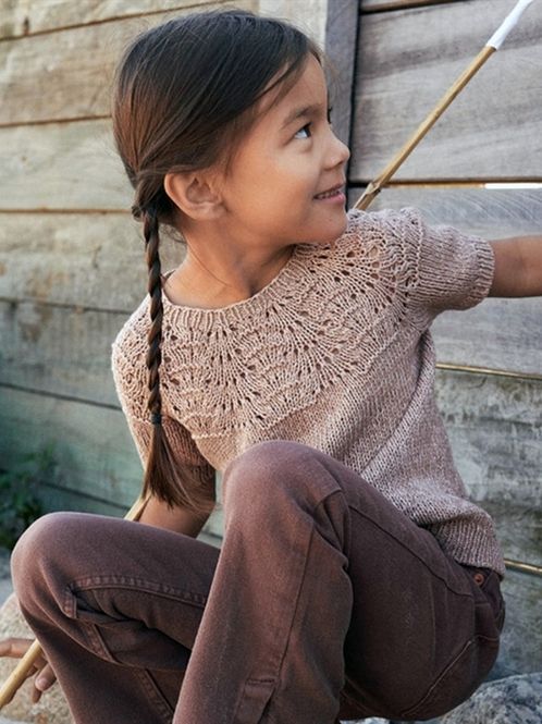 Hovedbilde Le Knit Lille Peacock Tee LHS - 044
