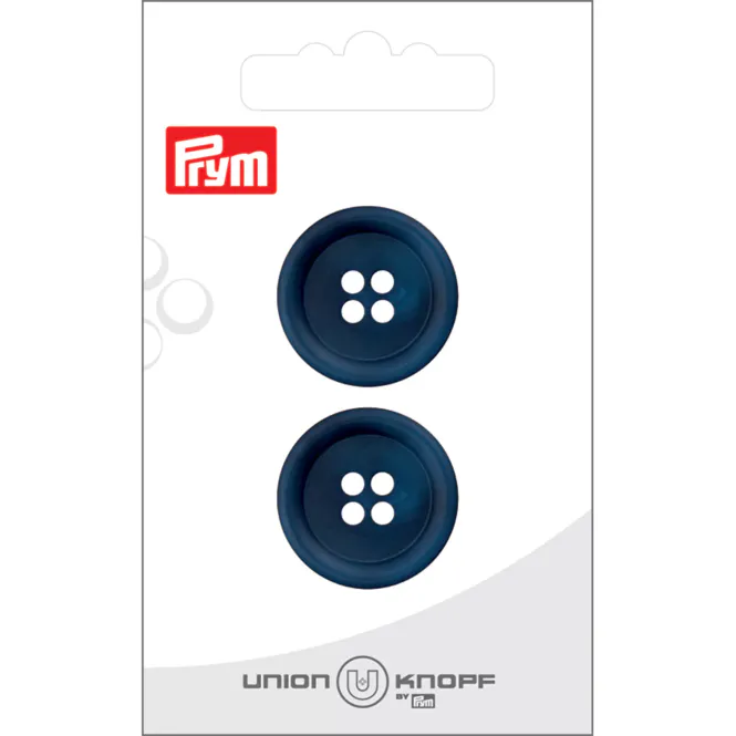 Hovedbilde Prym Knapper 451992 - 4-hull 23mm 68 Marineblå - 2stk