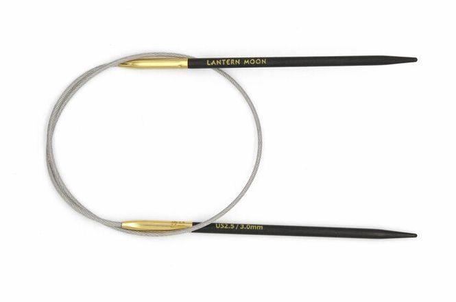 Hovedbilde Lantern Moon Ebony rundpinne 40cm - 7.0mm