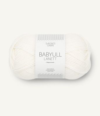 1001 Babyull Lanett Optisk Hvit