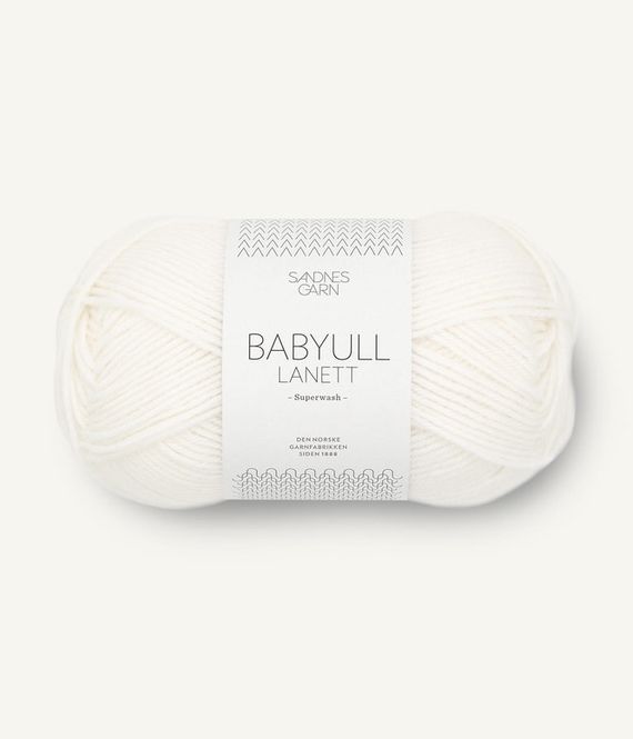 Hovedbilde 1001 Babyull Lanett Optisk Hvit