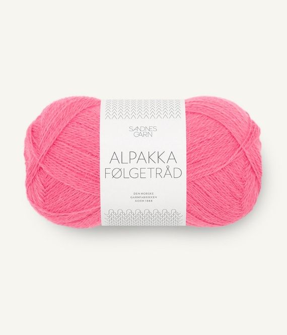 Hovedbilde 4315 Alpakka Følgetråd Bubblegum Pink Nm 16/2