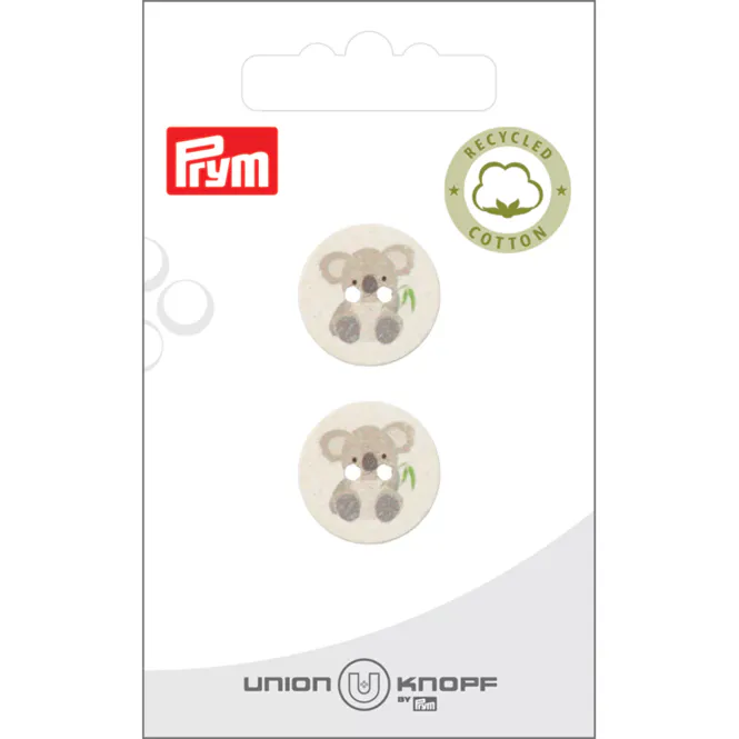 Hovedbilde Prym Knapper 453599 - 4-hull 18mm KOALA 14 Krem - 2stk