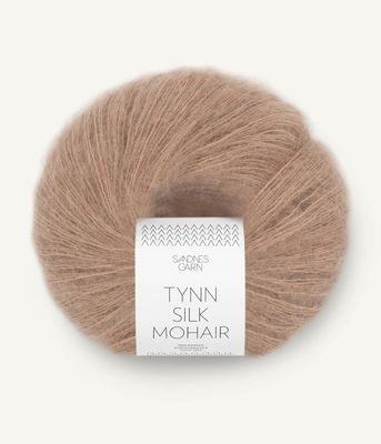 3041 Tynn silk mohair Lys Eikenøtt