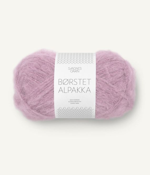 Hovedbilde UAS 4632 Børstet Alpakka Rosa Lavendel