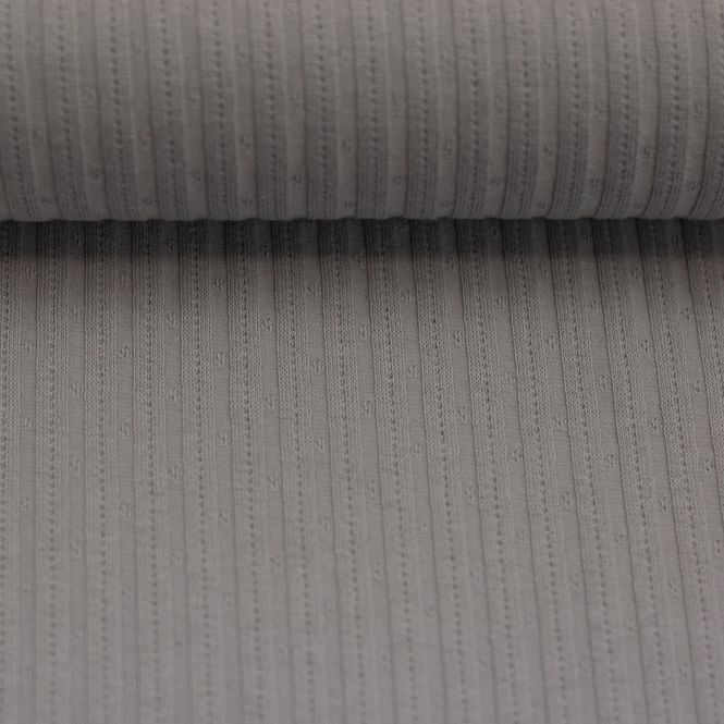 Hovedbilde Ribbjersey Pointelle , fnr 183 Light grey