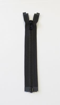 YKK 6MM VISLON, DELBAR F. SORT 30 cm