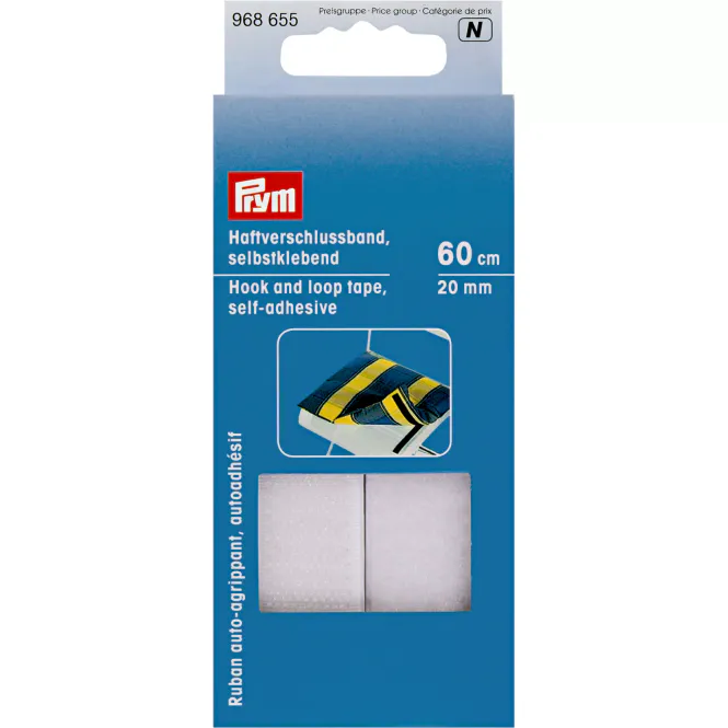Hovedbilde PRYM borrelås 20mm 60cm hvit 968655