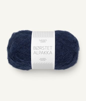 5575 Børstet Alpakka Marineblå