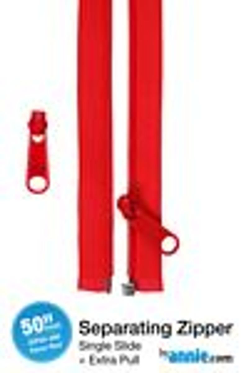 By Annie Separating Zipper ATOM RED, 50