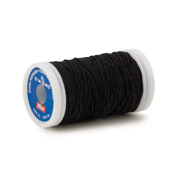 Hovedbilde Prym Elastisk sytråd, 20Mx0.5MM, Sort, 970010