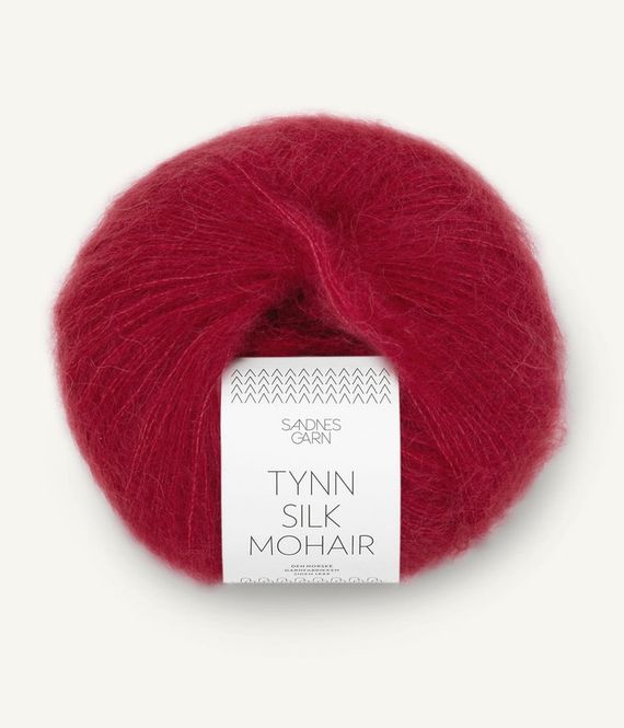 Hovedbilde 4236 Tynn Silk Mohair Dyp Rød