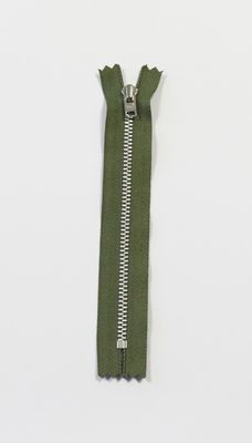 Army - 4mm fast metall glidelås 10cm 4422-06-566