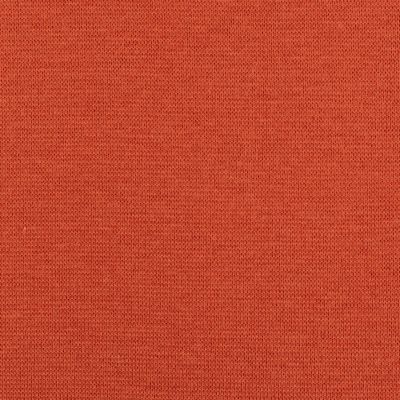 Heike Rundstrikket ribb 000339 Plain - støvet oransje
