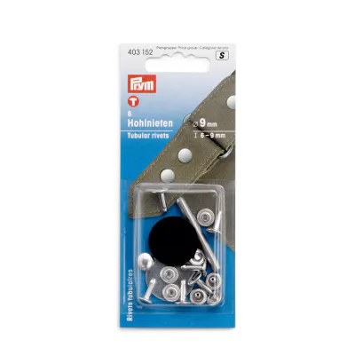 Prym Nagler rørformet 6-9mm brass silver 403152