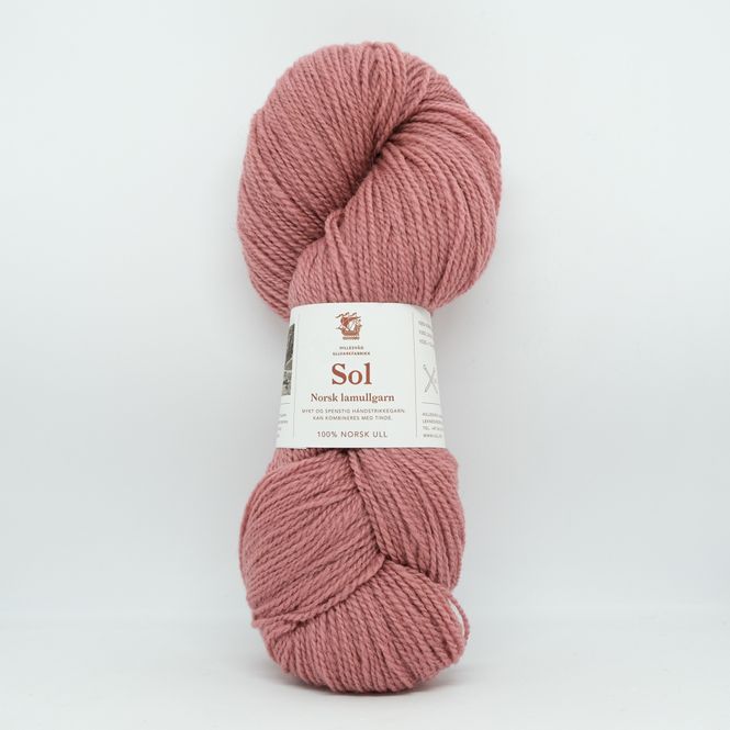 Hovedbilde Sol lamullgarn, gammelrosa 407