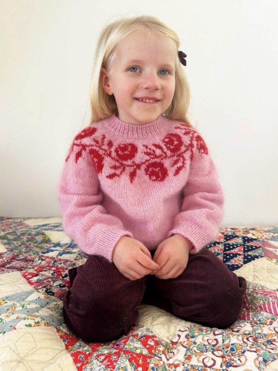 Le Knit Rosie Yoke Sweater Junior - LHS-080