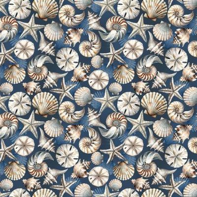 Benartex Coastal Escape, Shells 15020-57