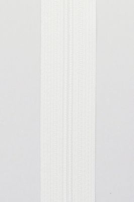 Glidelås spiral 4mm hvit