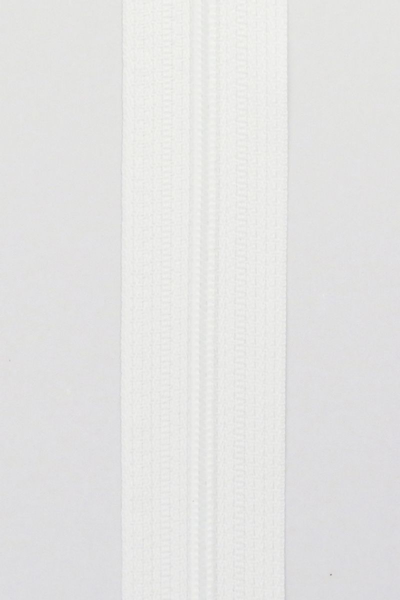 Glidelås spiral 4mm hvit